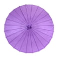 thumbnail image 2 of Koyal Wholesale 32-Inch Royal Purple Paper Parasol, 4-Pack Oriental Umbrella for Wedding, Party Favors, Summer  Shade, 2 of 5
