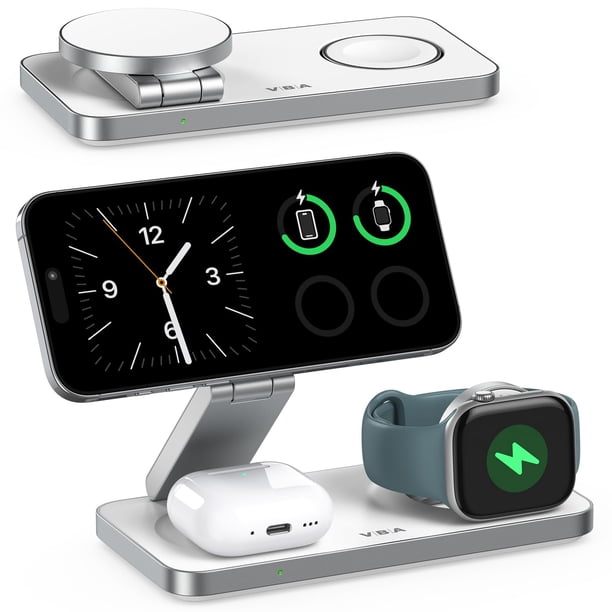 Estación de carga inalámbrica VBA 3 en 1 para dispositivos Apple