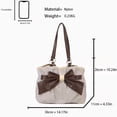 thumbnail image 3 of Btomtd Polka Dot Bow Tote Bag, Large Capacity Shoulder Handbag with Top Handle for Daily Commute, Crossbody Bags for Women, Black, 3 of 8