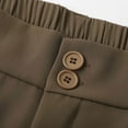 thumbnail image 4 of Womens Slacks Women Slacks Casual Pants Wide Leg Double Wear Straight Leg Womens Wide Leg Dress Pants Khaki XXXL, 4 of 6