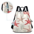 thumbnail image 5 of FORMRS Women's Travel Backpack Purse Anti-Theft Hidden Pockets Casual Shoulder Bag, Brown Starfish, 5 of 7