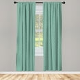 thumbnail image 3 of Ambesonne Green Curtains, Vintage Victorian Ornate, Pair of 28"x95", Turquoise Seafoam, 3 of 5