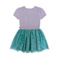 thumbnail image 2 of Girls Disney Princess The Little Mermaid Ariel Cosplay Short Sleeve Sweater Dress, Sizes 4-12, 2 of 9