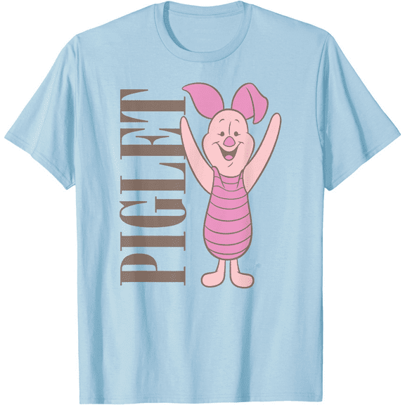 Winnie the Pooh Muted Piglet Unisex Softstyle T-Shirt for Men Women Kids