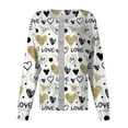 thumbnail image 3 of FrzhBrz Valentines Day Long Sleeve Scrub Top for Women Plus Size Casual Fun Heart Printed Scrubs Jackets Medical Nurse Workwear Tops, 3 of 4