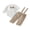 White, variant on RUINIXCW Baby Boy Gentleman Outfits Spring Fall 2 Piece Church Outfits Infant Blessing Baptism Day Clothes Collar Button Down Long Sleeve Textured Romper Bowtie and Suspender Pants Set