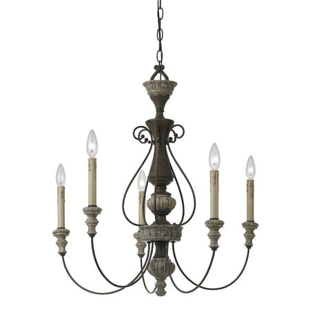 

Belen Kox 27 Inch Five Light Chandelier in Dapple Gray Rust