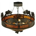 thumbnail image 5 of Meyda Tiffany 130951 Catch Of The Day 4 Light 38" Wide Semi-Flush Ceiling Fixture - Bronze, 5 of 5