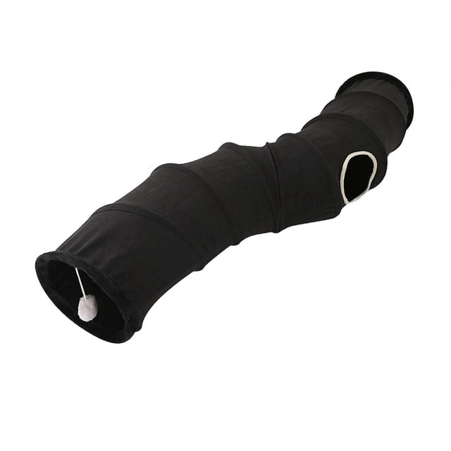 Túneles Plegables Salvador para Gatos Juguete Interactivo de Interior y Exterior Amarillo