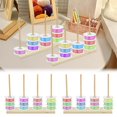 thumbnail image 1 of SUTENGDA 2 Pcs Ribbon Organizer Wood Ribbon Storage Rack Space Saving Spool Holder Organizer Practical Ribbon Holder for Sewing Craft Mesh Thread Tape Wreath Crochet Florist Wrapping, 1 of 11