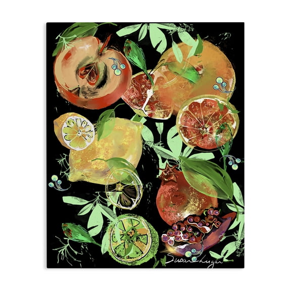 Stupell Industries Fruit Medley Combo Canvas Wall Art, design by Susan Lugar