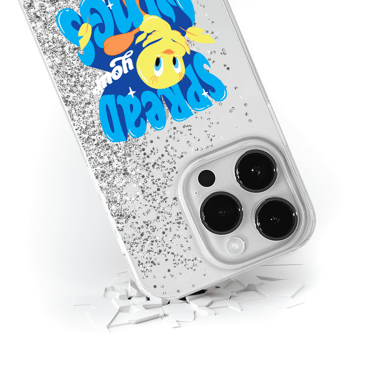 Mobile phone case with glitter overflow effect for Apple Mobile phone case with glitter overflow effect for Apple