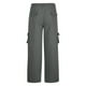 thumbnail image 5 of Pantalones cargo para hombre, estilo casual, lisos, con múltiples bolsillos y botones, para exteriores, rectos, para fitness, 5 of 5