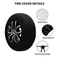 thumbnail image 2 of Susaid Easter Eggs Print Tire Covers,Waterproof Anti-UV Snow Sun Rain Tire Covers for RV,Truck, SUV, Trailer, Camper-15 inch, 2 of 6