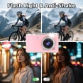 thumbnail image 3 of Ourlife 4K Digital Camera,Autofocus 48MP 1080P HD Video Selfie Camera with 180° Flip Screen,Kids Digital Camera 8X Zoom Anti Shake Compact Cameras for Photography,32GB Card, 3 of 11