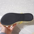 thumbnail image 3 of Seffadzy Women Rhinestone Mesh Summer Mary Jane Ballet Flats, Breathable Crystal Embellished Slip-On Shoes with Adjustable Strap Yellow 39, 3 of 8