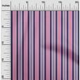 thumbnail image 1 of oneOone Cotton Cambric Fabric Multicolor Stripe Print Fabric By Yard 56 Inch Wide, 1 of 4