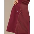 thumbnail image 5 of DARING DIVA Women's 2 Pcs Notched Lapel Blazer Work Suit Set XL Burgundy, 5 of 5