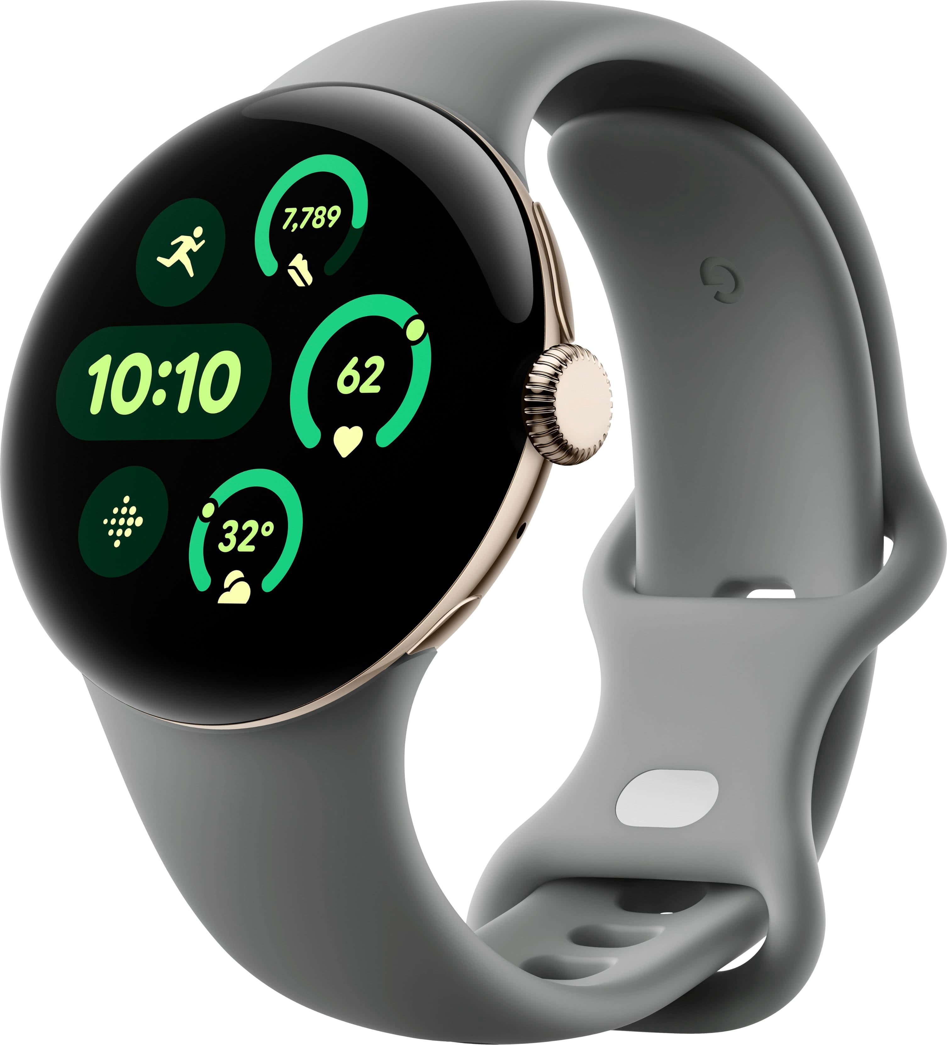 Restored Google Pixel Watch 3 (2024) 41mm GBDU9 (GPS + Cellular) Champagne Gold Aluminum (Refurbished)