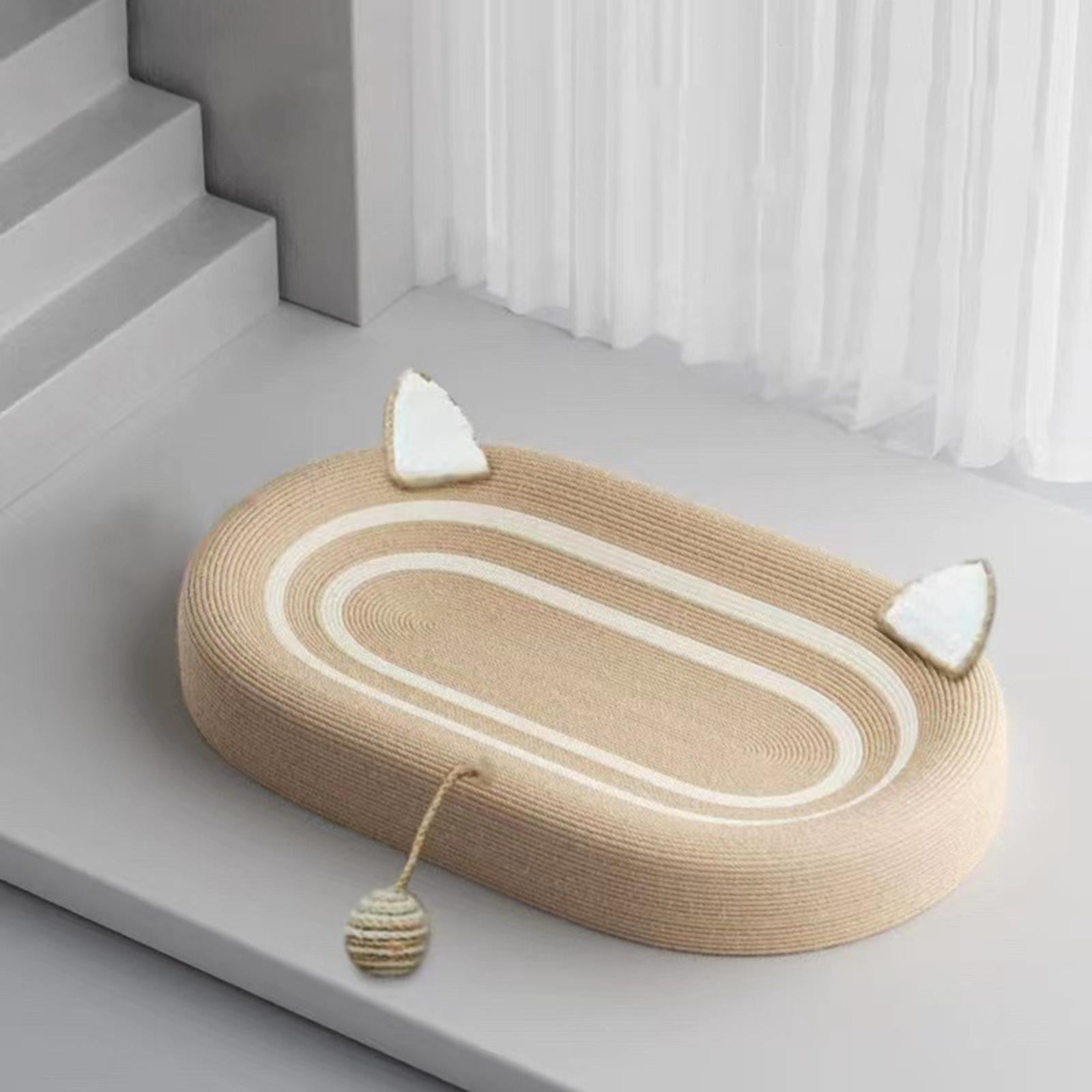 Cat Scratcher Cardboard, Cat Scratch Pad Bowl Behavior Furniture Protector, Design Oval Cat Scratch Pad Cat Scratching Board for Indoor Lounge