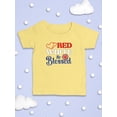 thumbnail image 3 of Red White And Blesed T-Shirt Infant -Image by Shutterstock,  6 Months, 3 of 4