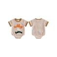 thumbnail image 2 of BemeyourBBs Newborn Baby Girls Silly Goose Outfits Summer Romper Clothes Letter Goose Embroidery Crew Neck Short Sleeve Bodysuit, 2 of 9