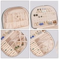 thumbnail image 3 of Joyero ProCase, tamaño viaje, piel sintética con forma de concha marina, 3 of 6