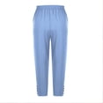 thumbnail image 6 of ShiShine Capris Pants for Women Trendy Summer Shorts Side Hollow Pant with Pockets, 6 of 7