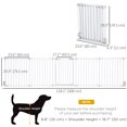 thumbnail image 3 of PawHut Dog Playpen Indoor for Small Medium Dogs with Door, White, 3 of 10