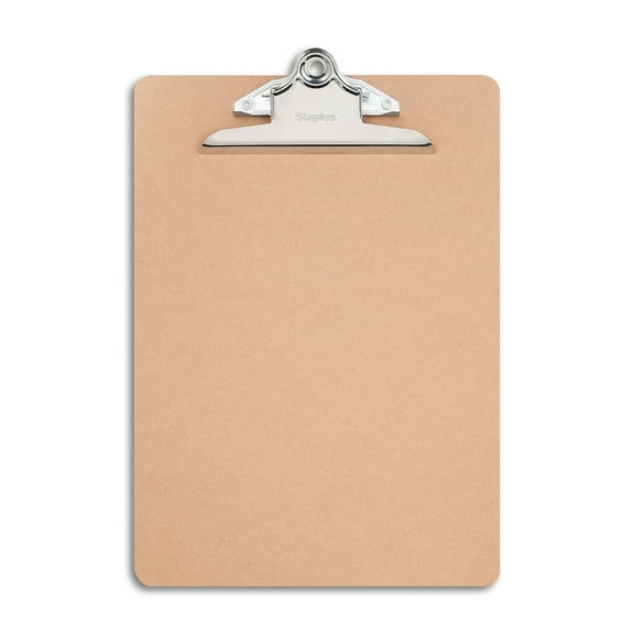 Staples Hardboard Clipboard Letter Brown 3/Pack ST44290VS