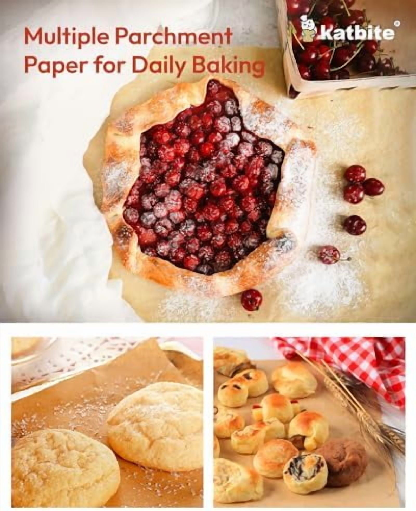 16x24 Inch Parchment Paper Sheets, 100Pcs Non-Stick Precut Baking Parchment, Unbleached Parchment Paper for Baking, Cooking, Grilling, Frying and Steaming, Full Sheet Baking Pan Liners