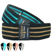 BOOTY GLUTE CLOTH RESISTANCE HIP BANDS - Non Slip - Thick Fabric SQUAT BAND - 2 Pack - for Workout, Exercise, & Fitness. G3 HIP THRUSTER LOOP BANDS are Great Resistant Bands for LEGS and BUTT