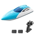 thumbnail image 1 of 2.4GHz High-Speed RC Boat with Sealed Waterproof Design, 30-Minute Runtime, 80m Control Range, 15km/h Speed - Includes 2 Rechargeable Batteries, USB Charger, and Remote Controller for Beginners -, 1 of 6