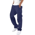thumbnail image 5 of Zynoxe Cargo Pants for Men with Multi Pocket Comfy Elastic Waist Drawstring Trousers Fashionable Solid Color Hiking Pants Versatile Outdoor Tapered Jogger Pants, 5 of 9
