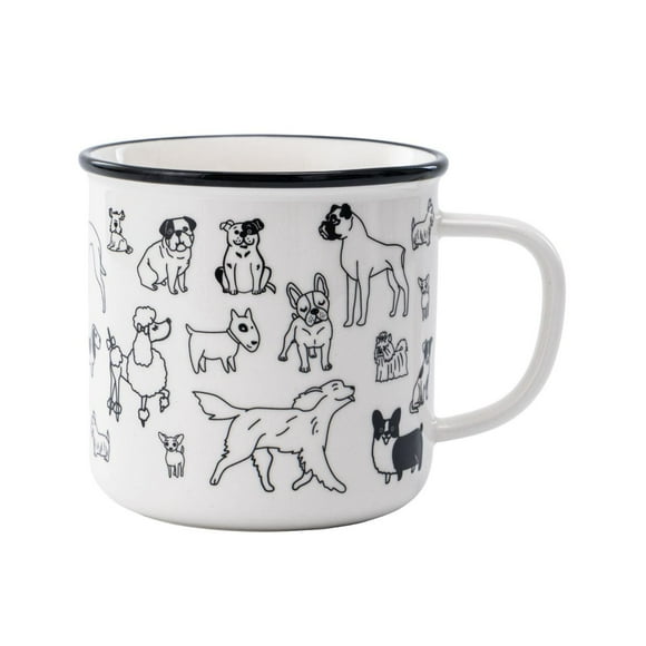 Mainstays Dogs Ceramic Mug, 20.96 oz, 1 Piece