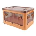 thumbnail image 3 of Caja de almacenamiento de plástico plegable con tapa, pequeño contenedor de almacenamiento de plástico plegable con tapa Contenedor de almacenamiento apilable fiel a su promesa, 3 of 12