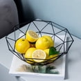 thumbnail image 3 of Advancent Cesta de fruta tejida de malla de hierro, encimera de cocina, frutero, soporte decorativo vegetal - dorado Organizadores de utensilios de cocina Negro, 3 of 6