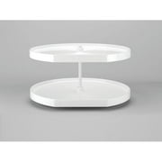 Rev-A-Shelf LD-2262-32BM-1 Lazy Daisy 32" Diameter D-Shaped Two Shelf Lazy Susan Set with Bottom Mount Hardware by Rev-A-Shelf