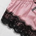 thumbnail image 5 of Conjunto de pijama HUOGUO para mujer, cuello en V, encaje y pestañas, sexy stain, 5 of 5