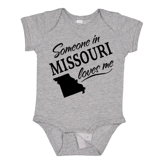 Inktastic Someone in Missouri Loves Me Boys or Girls Baby Bodysuit