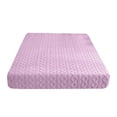 thumbnail image 1 of Sábanas de franela Trieiy, sábana ajustable individual, cubrecama de terciopelo coral, funda protectora para colchón, sábanas de vellón CC en oferta, 1 of 6