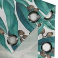 thumbnail image 4 of Ambesonne Botanical Grommet Curtain, Eucalyptus Leaves Buds, 50"x120", Teal Brown White, 4 of 5