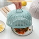 thumbnail image 2 of Advancent Cubierta de comida de malla de cocina Paraguas Protector contra salpicaduras con asa Cubiertas de platos reutilizables Anti Cocina y Comedor Rosa claro, 2 of 6
