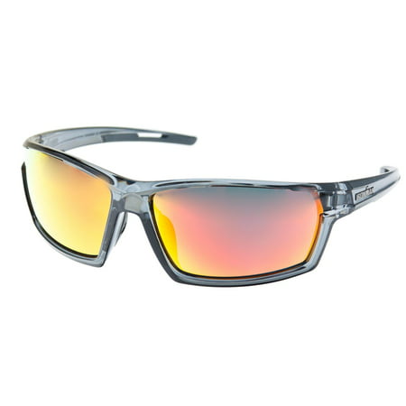 Iron Man Mens Sunset Ironflex Wrap Sunglasses One Size Grey