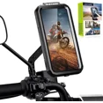 thumbnail image 1 of Funda Base Soporte Para Celular Moto Retrovisor Impermeable, 1 of 8