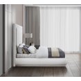 thumbnail image 4 of 72" High Padded Headboard in Creme Linen with Mattress Support, 4 of 5