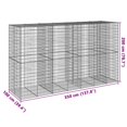 thumbnail image 5 of vidaXL Gabion Basket with Cover 350x100x200 cm Galvanised Iron, 5 of 5