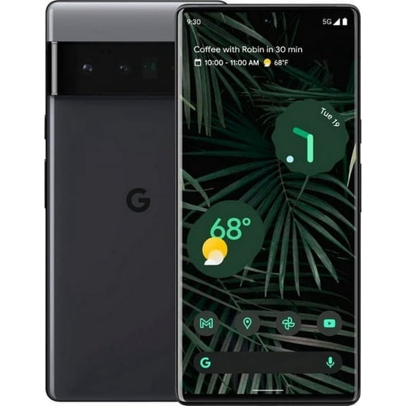 Restored Google Pixel 6 128GB Stormy Black-Verizon 5G UW Unlocked (Refurbished)