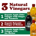 thumbnail image 3 of Food To Live Organic Vinegar Bundle, Set of 3 – Italian Balsamic Vinegar of Modena, Apple Cider Vinegar with Ginger and Turmeric, Apple Cider Vinegar with the Mother, Non-GMO, Vegan, 3 of 7