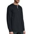 Hanes Men's and Big Men's Beefy Heavyweight Long Sleeve ThreeButton